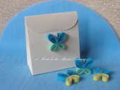 scatolina portaconfetti farfallina azzurra