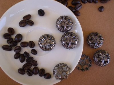 45 Perline Metalliche Ottone Antico 10mm – Formato Rotondo In Filigrana, Distanziatori Per Gioielli Fai Da Te, 3 Stili