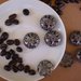 6 Perline In Metallo Filigrana