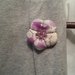 Spilla fiore Ume violet