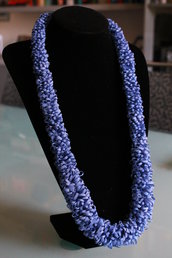 Collana "Ricami" azzurra