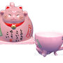 Maneki Neko tazza giappponese porta fortuna