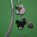 Segnalibro "Topolino e Minnie" con ciondoli realizzati con perline Miyuki delica