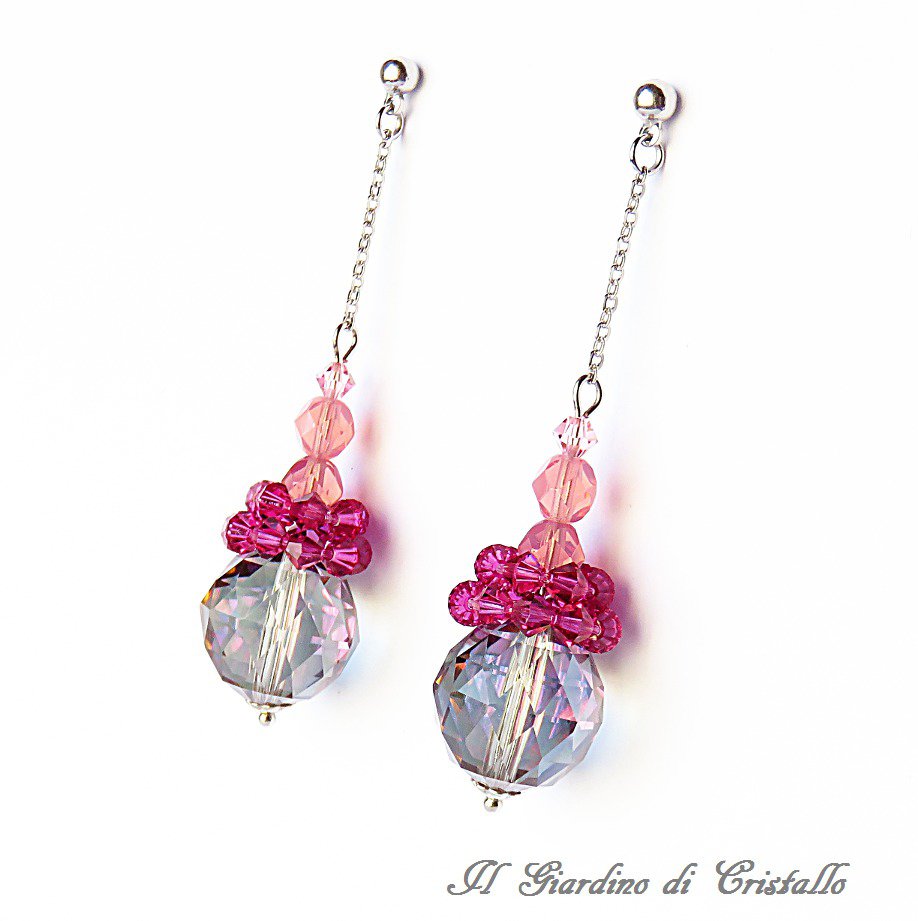 Orecchini Pendenti Vintage In Oro Con Rhinestones Aurora - Foto 6