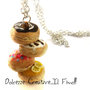 Collana Cascata di donuts - Ciambelle di Homer Simpson kawaii miniature