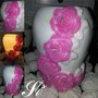 Vaso in cera Rosa - Wax ornamental vase