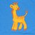 T-shirt giraffa per bimbo/a