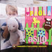 Portafoto da appoggio "Primo giorno d'asilo" bambina in plexiglass decorato