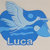 Fiocco  Cicogna per nascita " Luca"