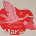 Fiocco  Cicogna per nascita " Maria"