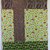 Copertina in cotone imbottita per bambini , misura lettino cm 106 x 138 " Gnomi nel bosco" con piccolo quilt "corteccia" cm 85 x 105 incluso.
