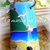 Tegola di terracotta dipinta con il M.te Conero gli scogli “Due Sorelle” il mare la spiaggia con “mosciolo” conchiglie e sabbia