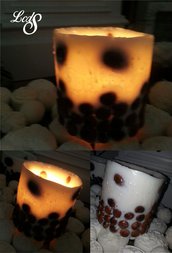 Lanterna in cera con nocciole - Wax Luminary