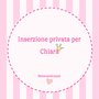 Inserzione privata per chiara 