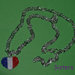 Collana "Cuore di Francia"  con pendente realizzato con perline Miyuki delica