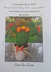 cartamodello tutorial cactus fico d'india in feltro 