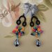 Bracciale e orecchini fiore multicolor moda chiacchierino idea regalo donna ragazza