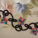 Bracciale e orecchini fiore multicolor moda chiacchierino idea regalo donna ragazza