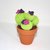 Cactus uncinetto fiori fucsia e viola