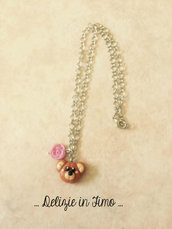 Collana Catenina con Orsetto  in Fimo  Chain necklace with Bear polymer clay
