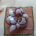Spilla orchidea viola 