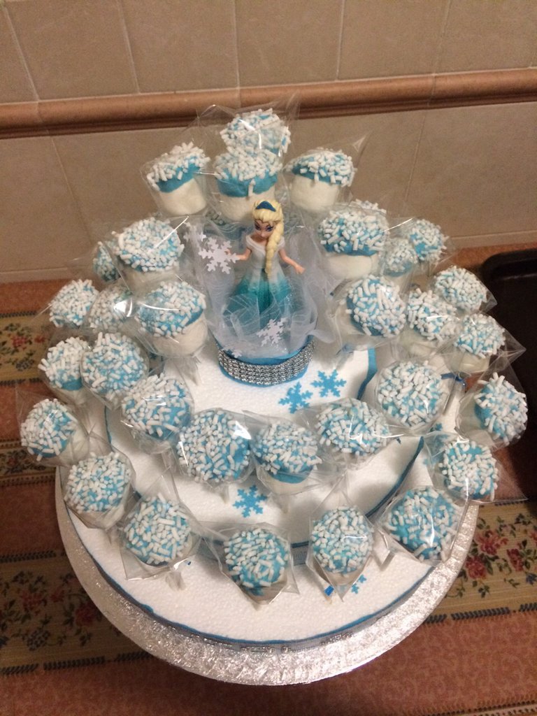 TORTA MARSHMALLOW ELSA DI FROZEN Feste Decorazioni di Ste Fan