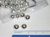 10 perle lisce metallo 8 mm