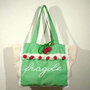 Fragole e Champagne.Borsa in cotone