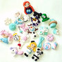 LOTTO 10 CIONDOLI  PANDA ZAMPA FATA PONY ELSA FROZEN ALICE STREGATTO FIMO POLYMER CLAY HANDMADE