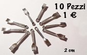 10 Ciondoli forchetta