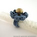 Schema Pattern per realizzare gli anelli all'uncinetto crochet "Flower Power Ring" - PDF 