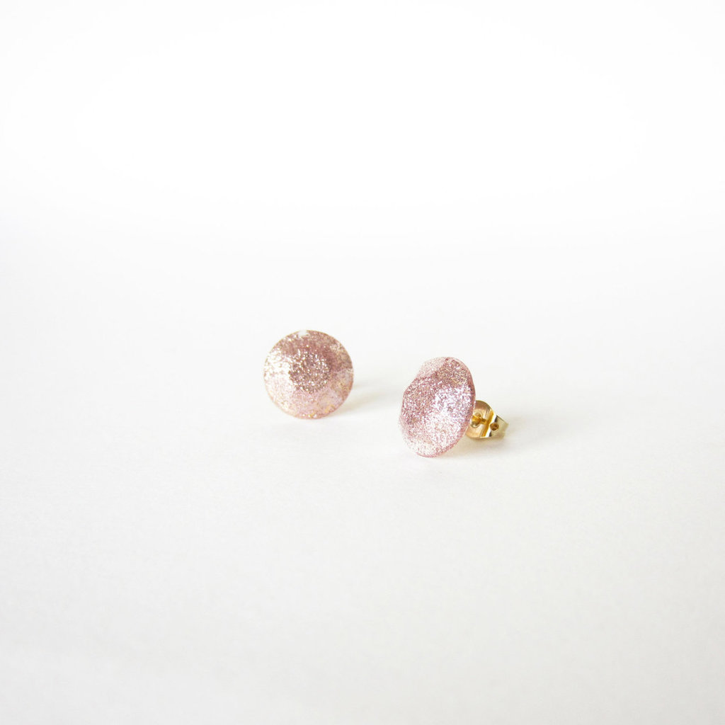 Orecchini A Rosa In Argento 925 Con Zirconi - Piccoli Fiore Oro Rosa Per Donna, Anallergici - 6