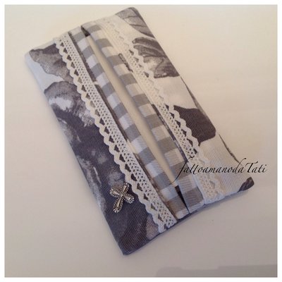 Porta Fazzoletti Da Parete LIFKOME Design Vintage Cinese, Grigio, 19x13x8 Cm, Montaggio Adesivo Senza Tracce Per Bagno E Ufficio