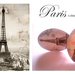 Anello regolabile "Paris" cabochon ovale con immagine Parigi
