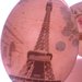 Anello regolabile "Paris" cabochon ovale con immagine Parigi