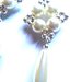 Orecchini "Starry white" argentati con perle bianche