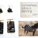 Orecchini "Zebra" madreperla nero & bianco