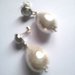Orecchini "Double pearls" con perle barocche bianche