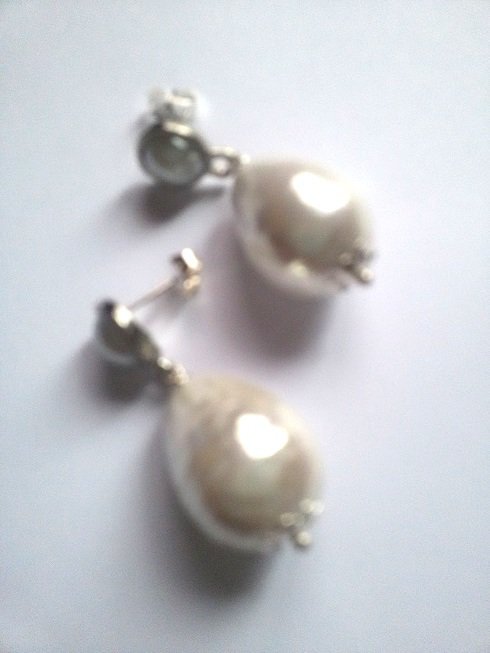 YAMI Orecchini da donna in argento sterling 925 con perle YAMI Orecchini da donna in argento sterling 925 con perle