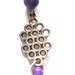 Orecchini "Purple silver lines" con turchese viola ed elemento argentato