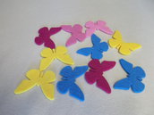 Farfalle in feltro multicolor