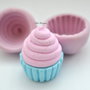 STAMPO FIMO cupcake 2,5cm in silicone flessibile 3d macaron miniature dollhouse charm kawaii fimo gioielli sapone resina gesso ST136