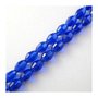  Perline ovali cristallo sfaccettato 6 x 4 mm Blu 60 Pz