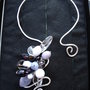 Collana Wire Lady Black and gray