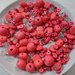 35 grammi Assortimenti Perline in noce di Cocco e Legno color Corallo Rosa e Acrilico