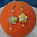 Stella gattino e zampina con perline colorate - orecchini pendenti