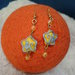 Stella gattino e zampina con perline colorate - orecchini pendenti