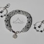 Set Bracciale con orecchini Ghiaccio