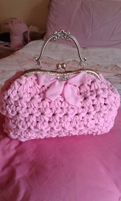 borsa rosa confetto 