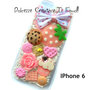 Cover Iphone 6/6s Pastel goth, miniature, kawaii, caramelle, cookie, biscotti, cioccolato,  cupcake, fragole, rose